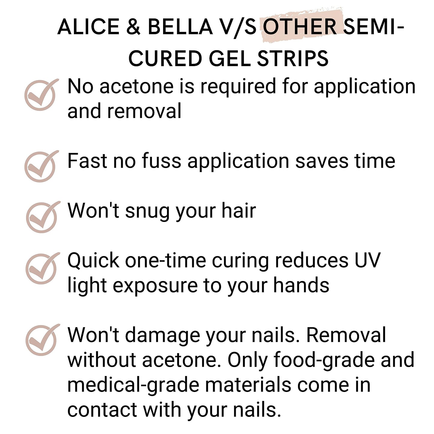 ALICE & BELLA Semi Cured Gel Nail Strips-20 PCS Shimmering Glazed White Semi-Transparent Nail Strengthening Gel Stickers, Use with UV Light Lamp, Salon Quality Manicure Wraps (Glazed Orchid)