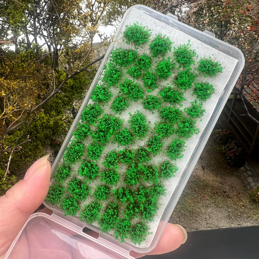 Miniature Flower Clusters for Model Scenery, 53Pcs 10 Colors 0.2Inch Height, Irregular Flower Bushes,Diorama Accessories for Landscape Train Railway Track, Car Model & Scene Diorama Building (No. 5)